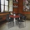 Regency Kahlo Round Table & Chair Sets, 42 W, 42 L, 29 H, Wood, Metal, Polypropylene Top, Cherry TPL42RNDCHCM44BK - alternate 4